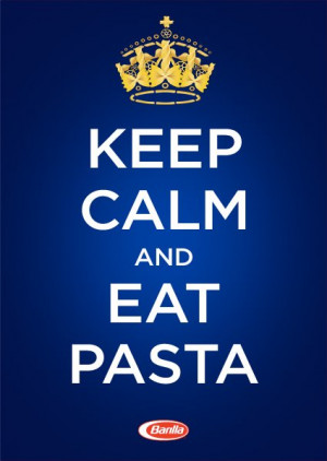 keep calm and eat pasta