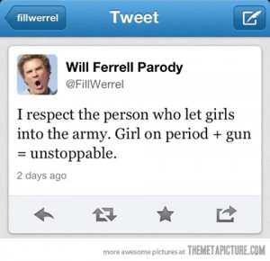 funny girls period army
