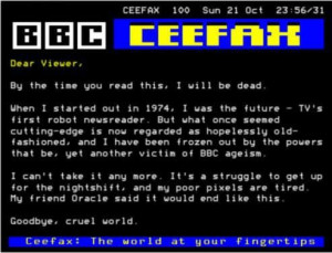 Film & TV / Decades / Ceefax Teletext