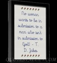 ... wants to be in submission to a man who isn’t in submission to God