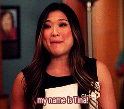 glee Tina Cohen-Chang also gangnam style nice use of fonts