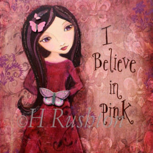 Quote Print, Mixed Media Art, Folk Art Girl, Shabby Girls ...