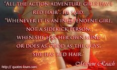 ginger unit picture quotes independent girl quotes red hair quotes ...
