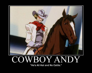 anime cowboy bebop character cowboy andy anime outlaw star character