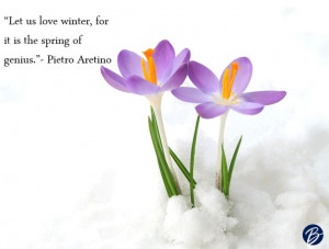 ... spring of genius pietro aretino # quotes # flowers # spring # winter