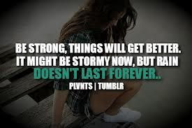 always be strong n never give up