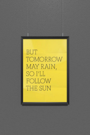 The Beatles Song Quote Typographic Print I'll by ThimbleTypeCo, $10.00