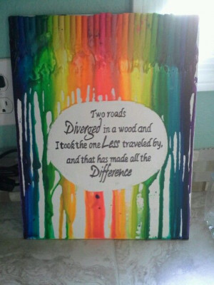 Melted Crayon Art With Quotes Melted crayon art
