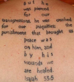 More Bible Verse Tattoos