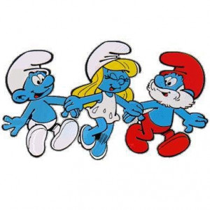 Smurf Characters Clip Art
