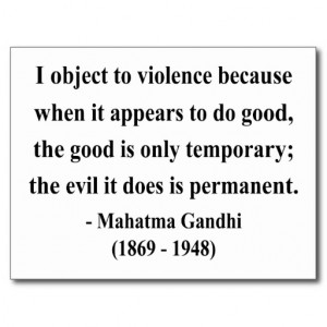 Gandhi Quote 9a Post Card