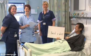 Fun: Patients also joined in the fun and helped staff illustrate the ...