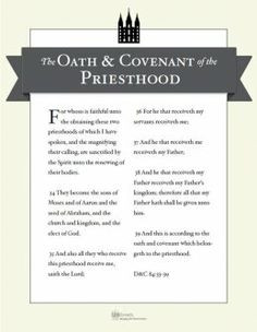 YW June - Priesthood & Priesthood keys