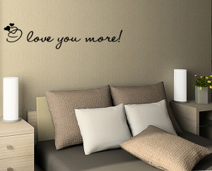 ... -YOU-MORE-Vinyl-wall-quotes-lettering-sayings-art-Quote-Decal-bedroom