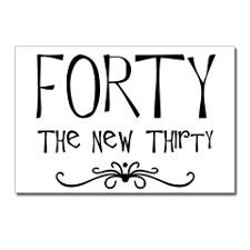 Fortieth, 40 the new 30 Postcards (Package of 8) for