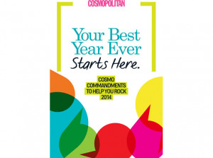 it comes with a FREE Cosmo Commandments quote book and journal