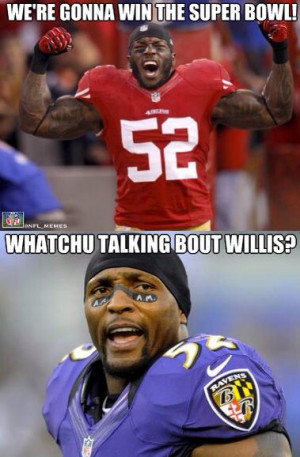 funny photo with SF 49ers Patrick Willis and his role model Ray Lewis ...