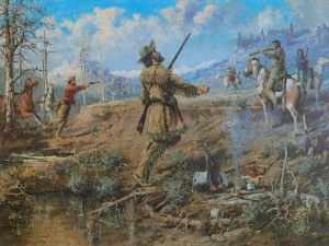 Native American - The Death Of John Bozeman (Drawing & Painting)