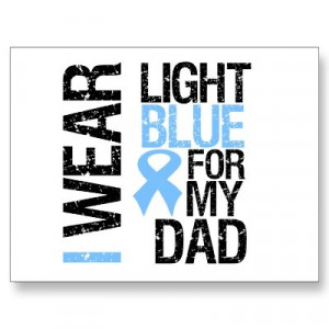 Prostate Cancer Light Blue Ribbon Dad