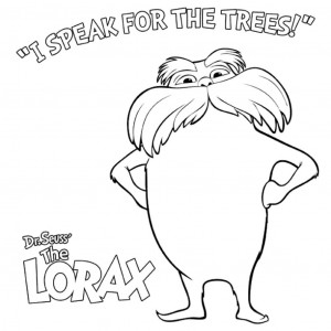 Collection of Lorax Coloring Sheets