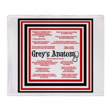 Grey's Anatomy Quotes Throw Blanket for