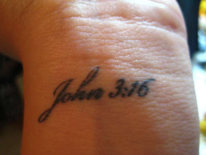 John 3:16 tattoo
