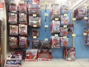 The three empty Pegs by the Movie Moments are for Micro Drifters.