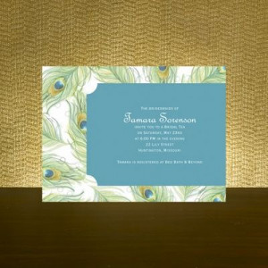 Pretty Peacock - Bridal Shower Invitation