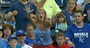 This extremely good-looking Kansas City Royals fan wanted a baseball ...