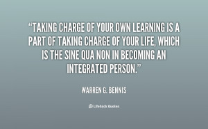 Taking charge of your own learning is a part of taking charge of your ...