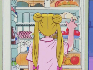 gif anime food 90s pastel sailor moon sm usagi tsukino Magic Girl