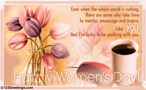 Happy Women’s Day 2015 card images(credit: 123greetings.com)