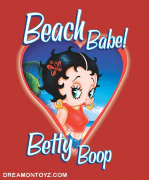 Beach Babe! Betty Boop in heart