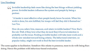 leader is best when people barely know he exists at all. When his ...