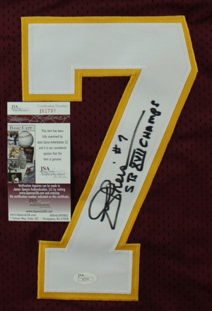 Joe Theismann Autographed Redskins Jersey Joe Theismann Autographed