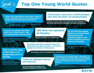 Young World (@OneYoungWorld): One Young World Summit 2014 Top Quotes ...