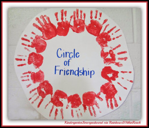 Painted Hands for Circle of Friendship at RainbowsWithinReach