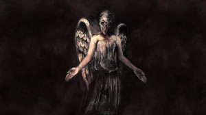 ... evil scary spooky creepy horror fantasy mask art wallpaper background