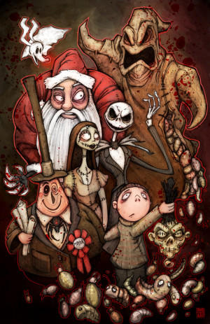Nightmare Before Christmas Artwork by Chris Wood