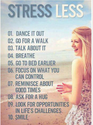 10 useful tips to reduce stress