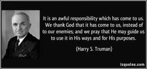 More Harry S. Truman Quotes