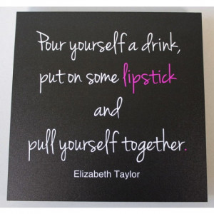 Home / Wall Art - Text Quote - Lipstick - Square - Black