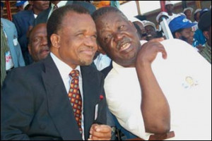 Chiluba (l) and Sata (r) were once close allies