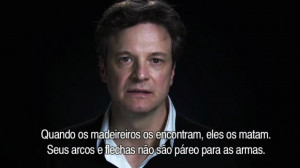 Colin Firth faz apelo ao ministro da Justiça do Brasil e ao público ...