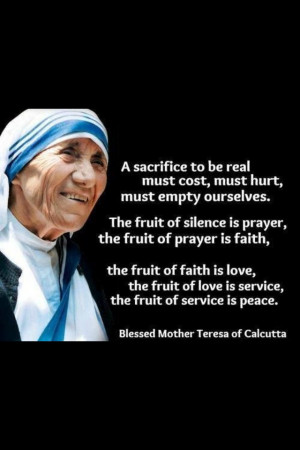 Mother Theresa: Even in her doubts, loneliness and sadness, she felt ...