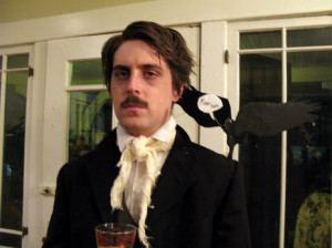 Poe is another popular literary costume, but this guy really payed ...