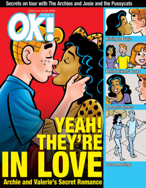... an interracial romance. Move over Betty an Veronica! [ Archie Comics
