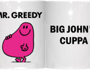 Mr Greedy Mr Men Mug *Personalised*