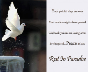 ... rest in paradise quotes pictures grief quotes free sympathy memorial
