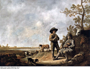 Aelbert Cuyp. Piping Shepherds, 1643-44.